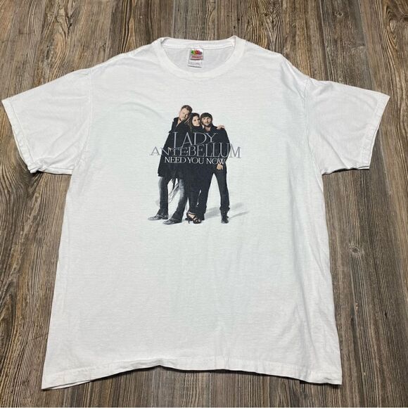 Lady Antebellum Lady A T-Shirt Need You Now 2009 Tour Country Music Adult Sz L - Picture 1 of 6